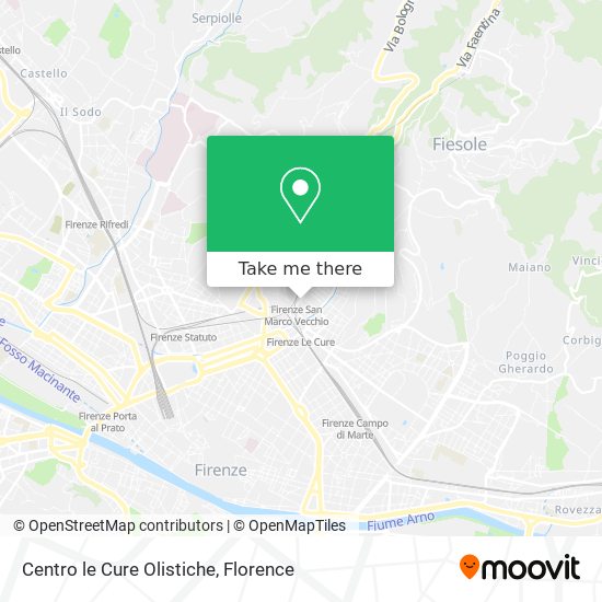 Centro le Cure Olistiche map