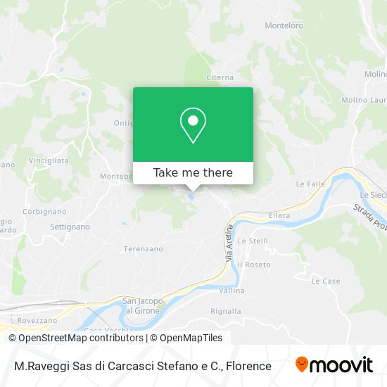 M.Raveggi Sas di Carcasci Stefano e C. map