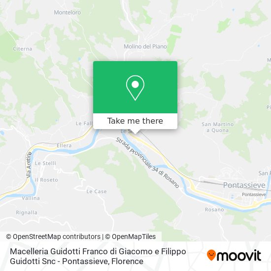 Macelleria Guidotti Franco di Giacomo e Filippo Guidotti Snc - Pontassieve map