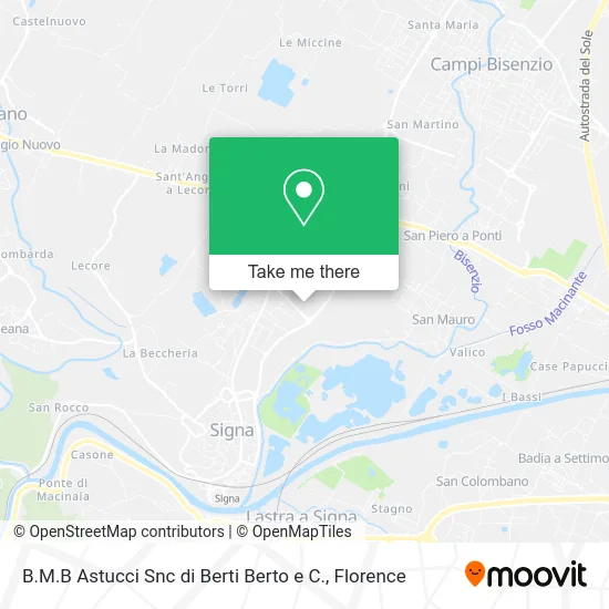 B.M.B. Cases SNC by Berto Berti & Co. map