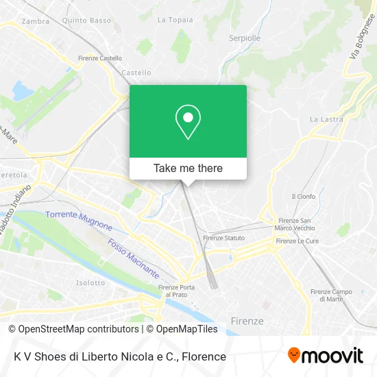 K V Shoes by Nicola Liberto & C. map