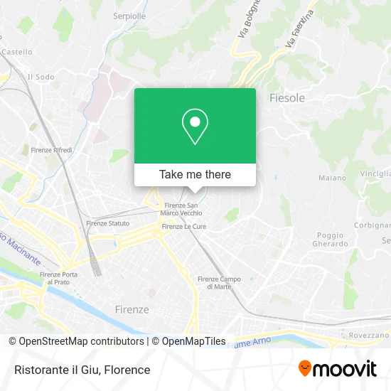 Restaurant Il Giu map