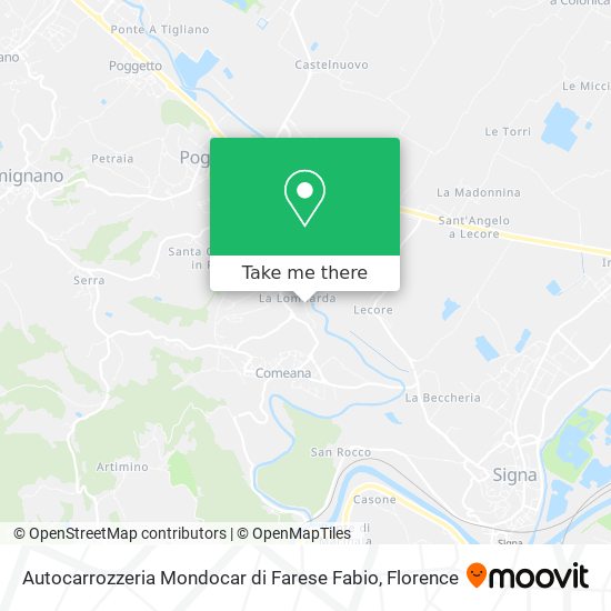 Autocarrozzeria Mondocar di Farese Fabio map