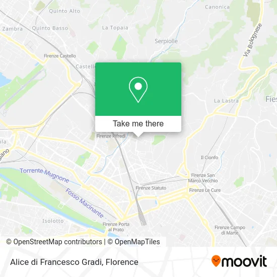 Alice of Francesco Gradi map