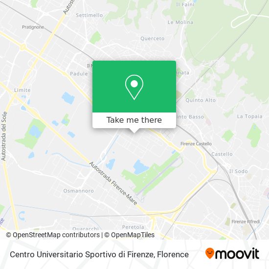 Centro Universitario Sportivo di Firenze map