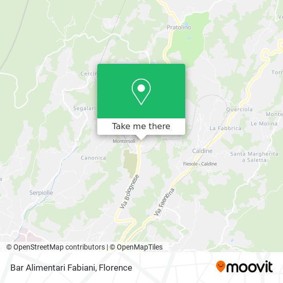 Bar Alimentari Fabiani map