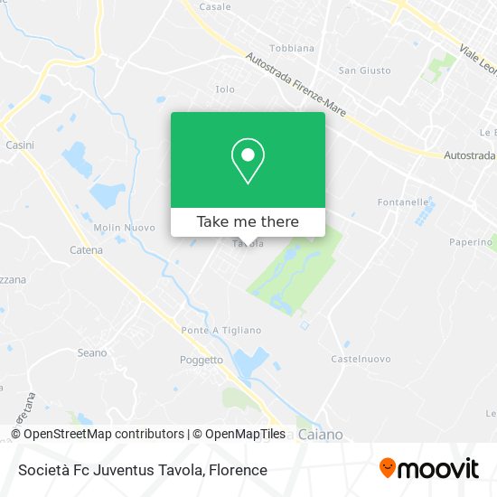 Società Fc Juventus Tavola map