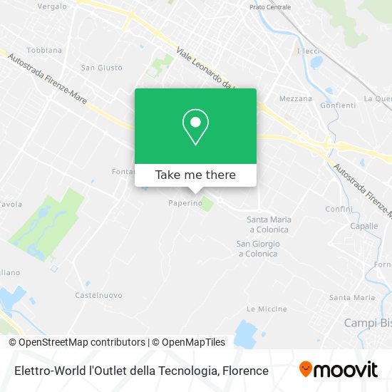 Elettro-World l'Outlet della Tecnologia map