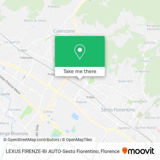 LEXUS FIRENZE-BI AUTO-Sesto Fiorentino map