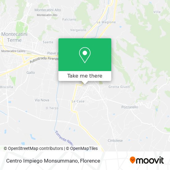 Centro Impiego Monsummano map