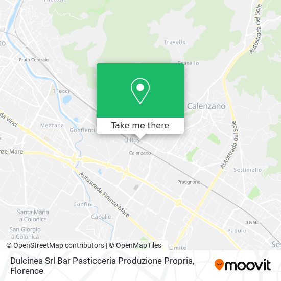 Dulcinea Srl Bar Pasticceria Produzione Propria map