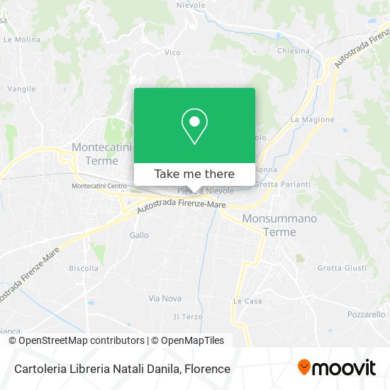 Cartoleria Libreria Natali Danila map
