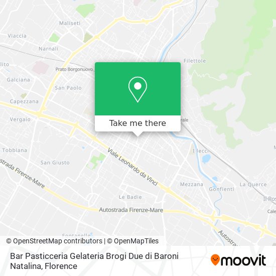 Bar Pasticceria Gelateria Brogi Due di Baroni Natalina map