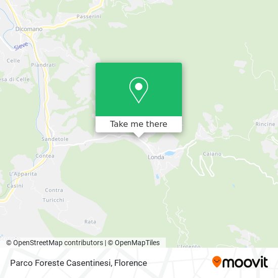 Parco Foreste Casentinesi map