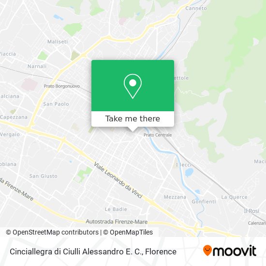 Cinciallegra di Ciulli Alessandro E. C. map