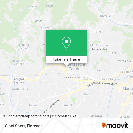 Cioni Sport map