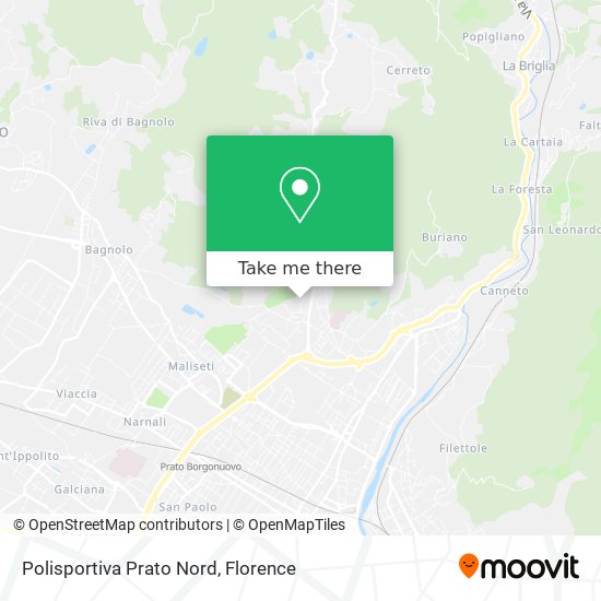 Polisportiva Prato Nord map