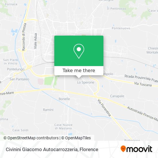 Civinini Giacomo Autocarrozzeria map