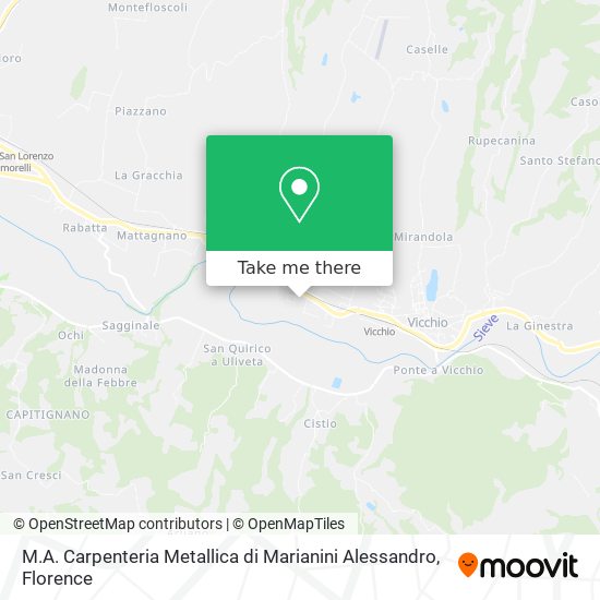 M.A. Carpenteria Metallica di Marianini Alessandro map
