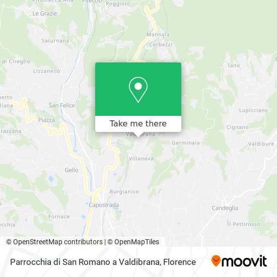 Parrocchia di San Romano a Valdibrana map