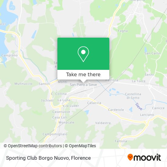 Sporting Club Borgo Nuovo map