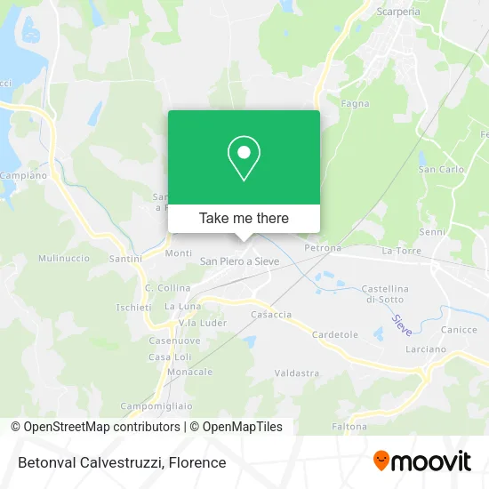 Betonval Calvestruzzi map