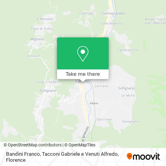 Bandini Franco, Tacconi Gabriele e Venuti Alfredo map