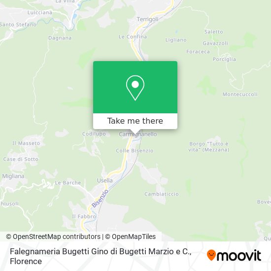 Falegnameria Bugetti Gino di Bugetti Marzio e C. map