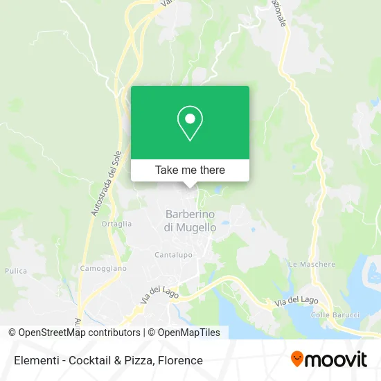 Elementi - Cocktail & Pizza map
