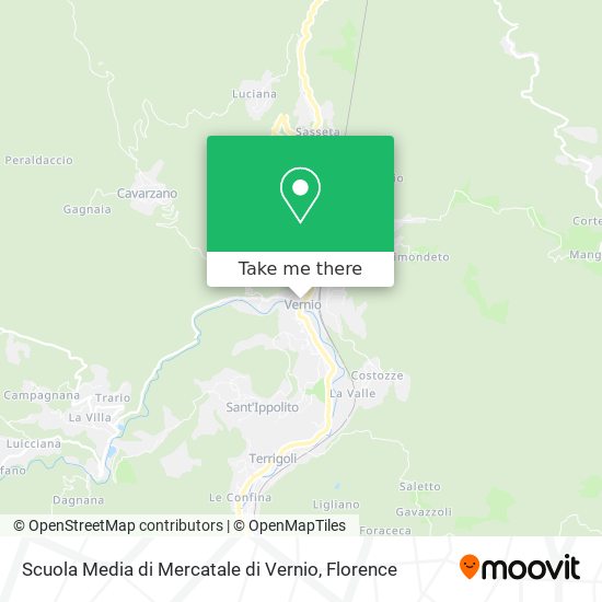 Scuola Media di Mercatale di Vernio map
