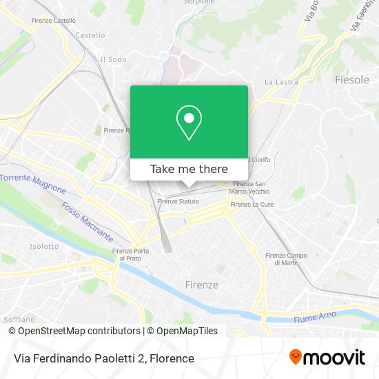 Via Ferdinando Paoletti 2 map