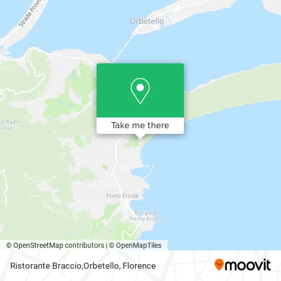 Braccio Restaurant, Orbetello map