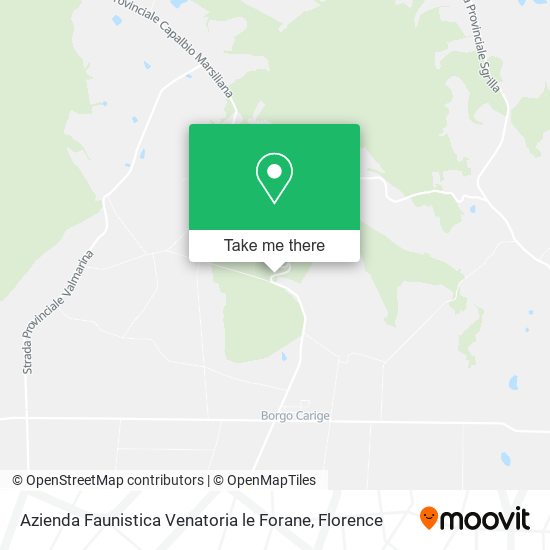 Azienda Faunistica Venatoria le Forane map