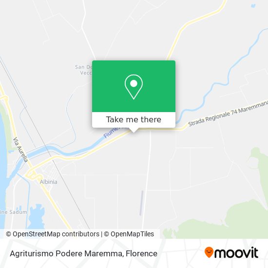 Agriturismo Podere Maremma map