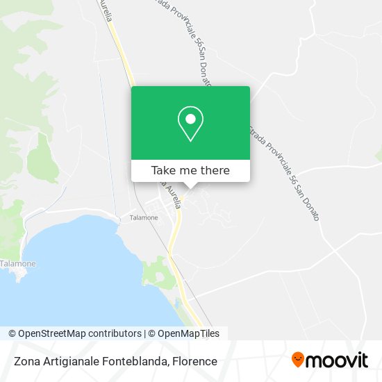Zona Artigianale Fonteblanda map