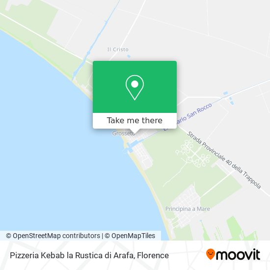 Pizzeria Kebab la Rustica di Arafa map