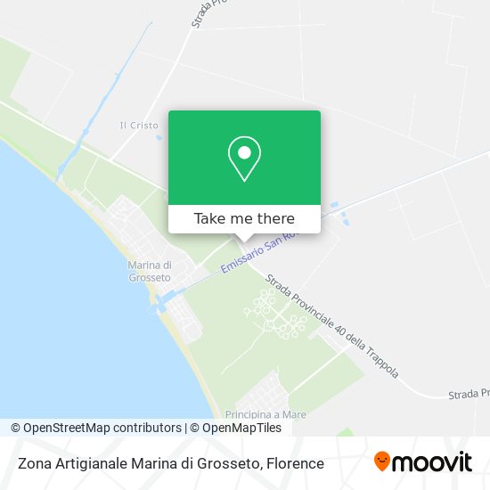 Zona Artigianale Marina di Grosseto map