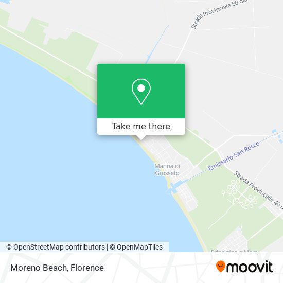 Moreno Beach map