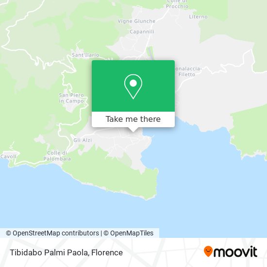 Tibidabo Palmi Paola map