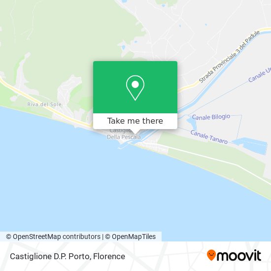 Castiglione D.P. Porto map