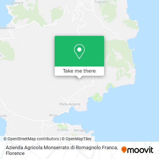 Azienda Agricola Monserrato di Romagnolo Franca map