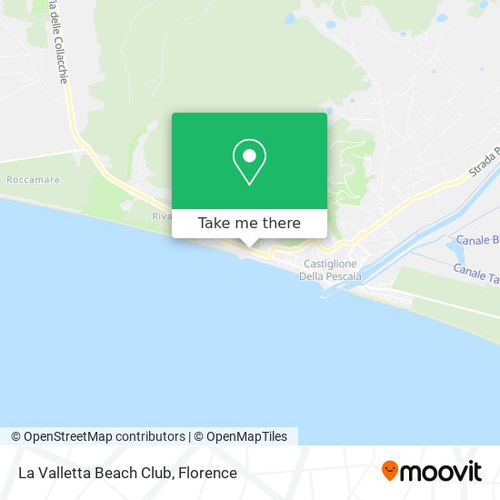 La Valletta Beach Club map