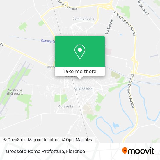 Grosseto Roma Prefettura map