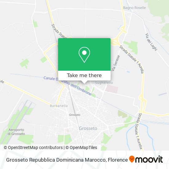 Grosseto Repubblica Dominicana Marocco map