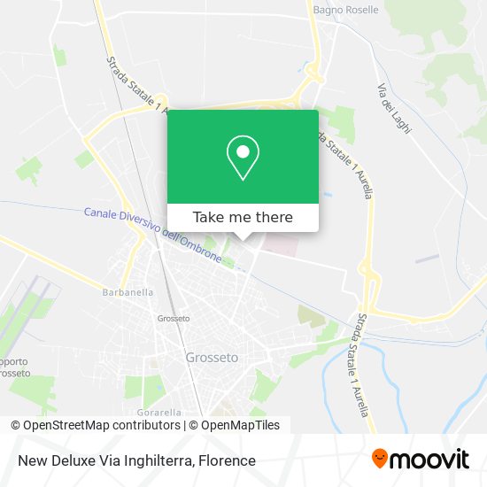New Deluxe Via Inghilterra map