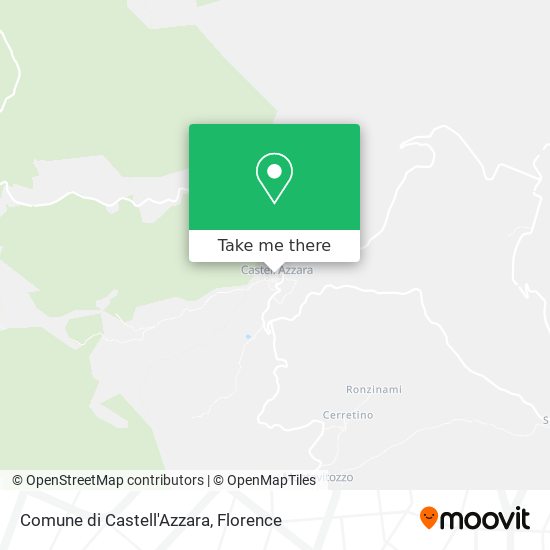 Comune di Castell'Azzara map