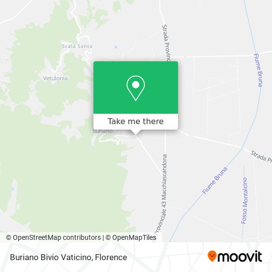 Buriano Bivio Vaticino map