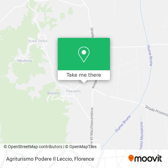 Agriturismo Podere Il Leccio map