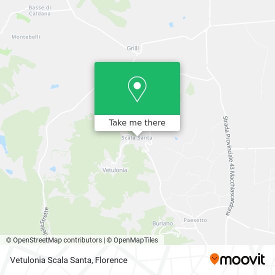 Vetulonia Scala Santa map