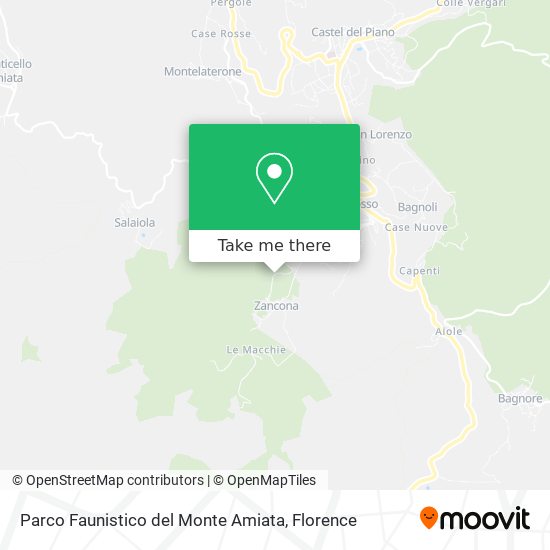 Parco Faunistico del Monte Amiata map